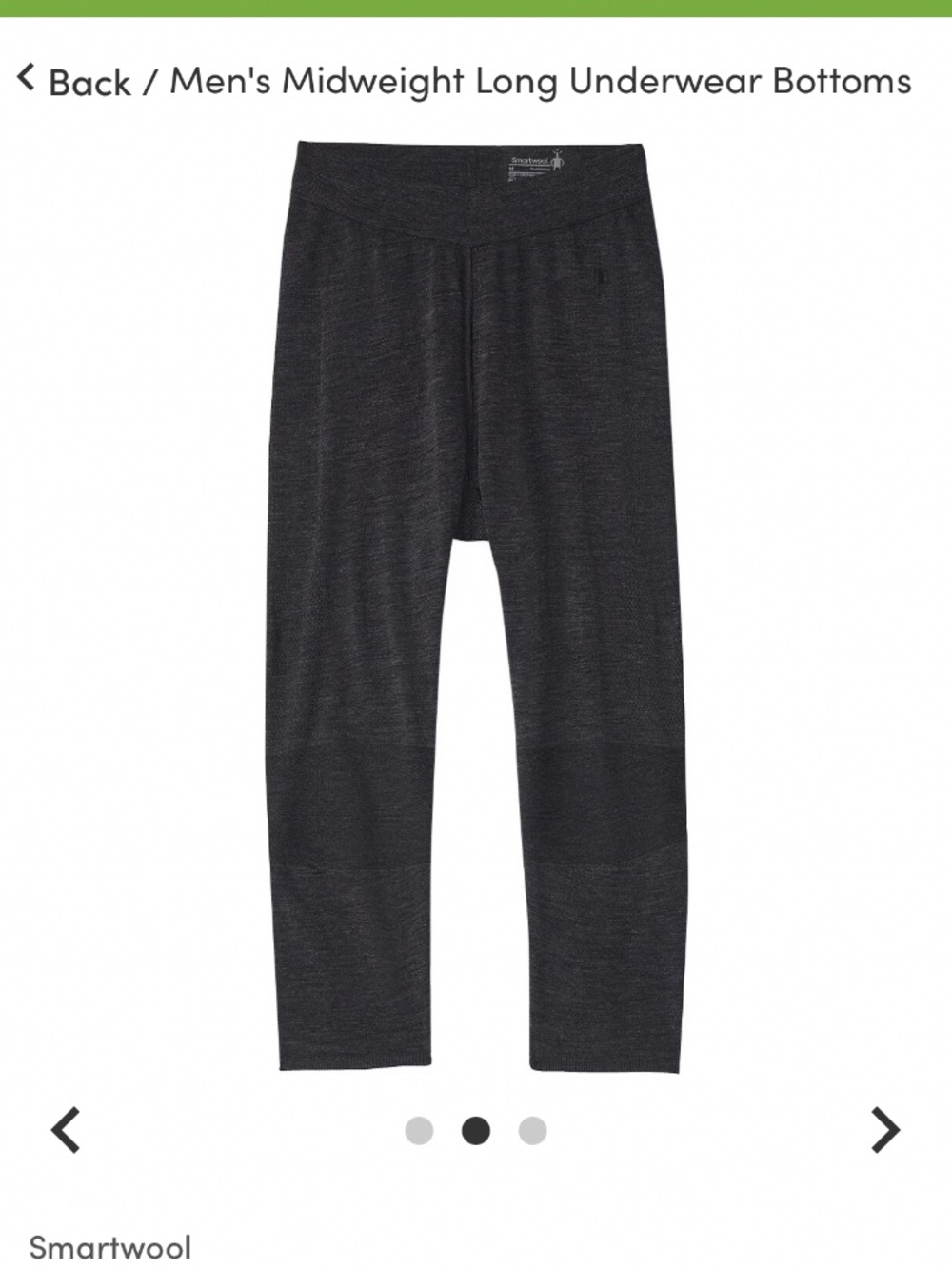 $120  Smartwool Merino Intraknit Thermal Base Layer 3/4 Bottom Pants  Men's